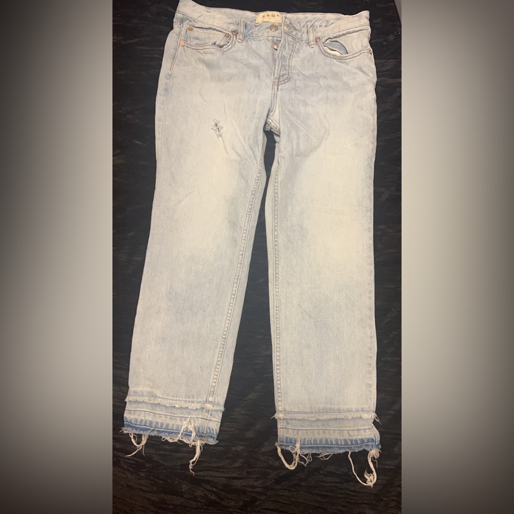Button fly jeans